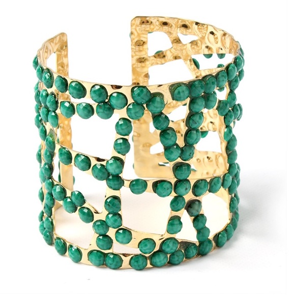 Amrita Singh Jewelry - Amrita Singh Pebble Bali Turquoise Cuff Bracelet